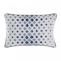 Cushion DKD Home Decor Blue White Cotton (60 x 15 x 40 cm)