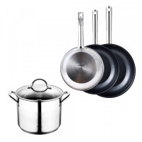 Set of pans Bergner Cookware Gourmet Stainless steel Aluminium (4 pcs)