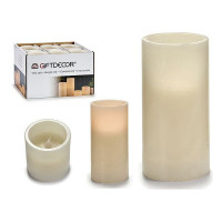 LED Candle Plastic Cream (7,5 x 15 x 7,5) LED