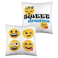 Cushion with Filling Emoji Sweet Dreams (40 x 40 cm)