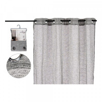 Curtain Net curtain Grey Polyester (140 x 260 cm)
