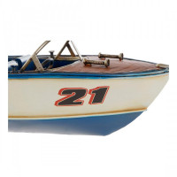 Vehicle DKD Home Decor Ornamental Boat Metal (2 pcs) (31.5 x 14 x 13 cm)