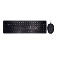 Keyboard and Wireless Mouse Ewent EW3256 2.4 GHz Black