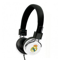 Headphones with Headband Real Madrid C.F. White Black
