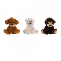 Fluffy toy DKD Home Decor animals Polyester (3 pcs) (26 x 24 x 32 cm)