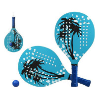 Beach Spades with Ball Palm Tree Blue
