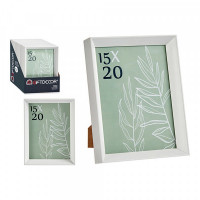 Photo frame White Glass Plastic (17,2 x 3,5 x 22,5 cm)