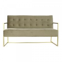 Sofa DKD Home Decor Polyester Metal Glam (128 x 70 x 76 cm)
