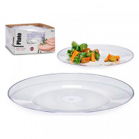 Flat plate Plastic Transparent (27,5 x 2 x 27,5 cm)