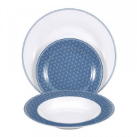 Tableware Infinity Chefs Essence Blue Porcelain (12 pcs)