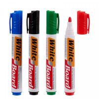 Set of Felt Tip Pens Whiteboard Eraser Plastic (4 Pieces)