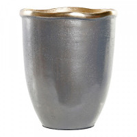 Vase DKD Home Decor Silver Aluminium (16 x 16 x 19 cm)