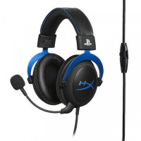Headphones with Microphone Hyperx Cloud PS4 Black Blue
