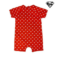 Baby's Short-sleeved Romper Suit Superman Red White (3M)