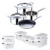 Cookware Masterpro Cookware Triply Stainless steel (11 pcs)
