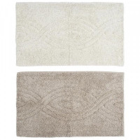 Carpet DKD Home Decor Brown Beige Cotton (2 pcs) (80 x 50 x 2 cm)